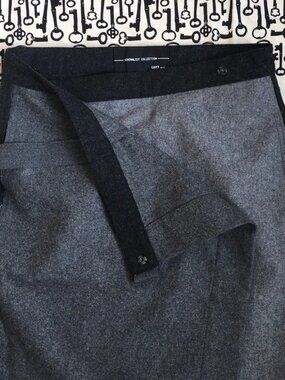 Loft minimalist collection wool wrap skirt